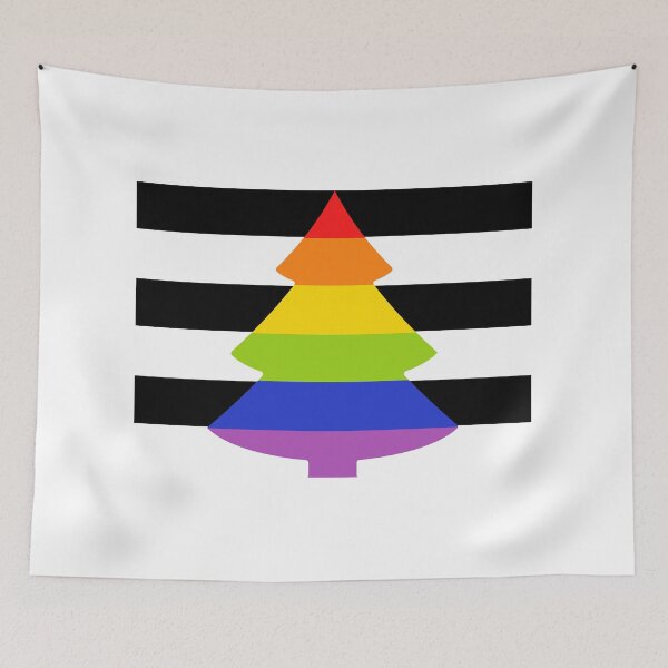 Item preview, STRAIGHT ALLY HOLIDAY PRIDE FLAG designed and sold by Festive Feminist.