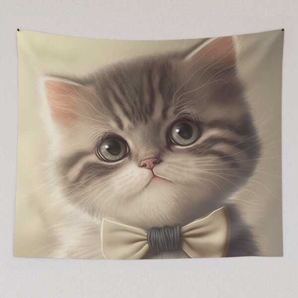 Item preview, Gato de baile con una linda pajarita listo para la noche designed and sold by InsterDesign.