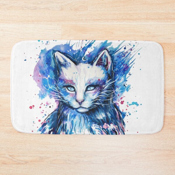 Item preview, Why Paint Cats Drawing Painting Art, Cat, multicolored cat painting, tshirt, blue  designed and sold by azomiross.