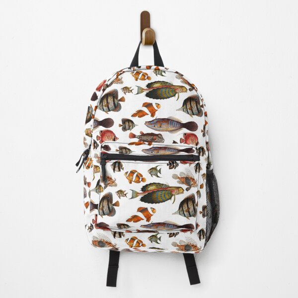 Item preview, Colorful Tropical Fish From Exotic Coral Reefs Pattern (clear/white) designed and sold by andydavistech.