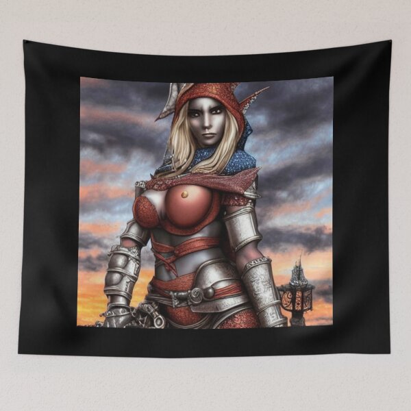 Item preview, Warrior elf in red  designed and sold by dwhowe.