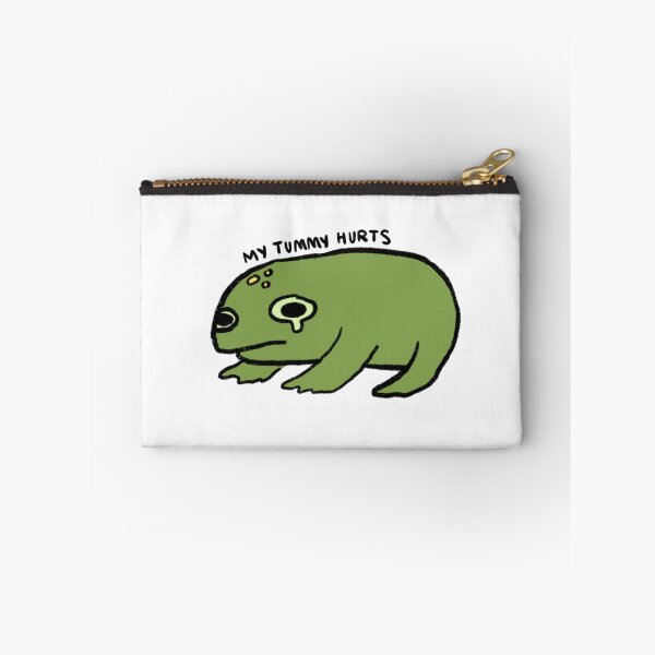 Item preview, my tummy hurts frog  designed and sold by iristocat.