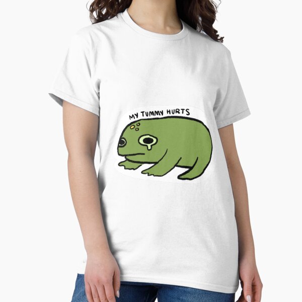 Item preview, my tummy hurts frog  designed and sold by iristocat.