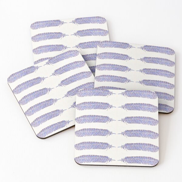 Item preview, feathers blue designed and sold by Shannon Thomas.