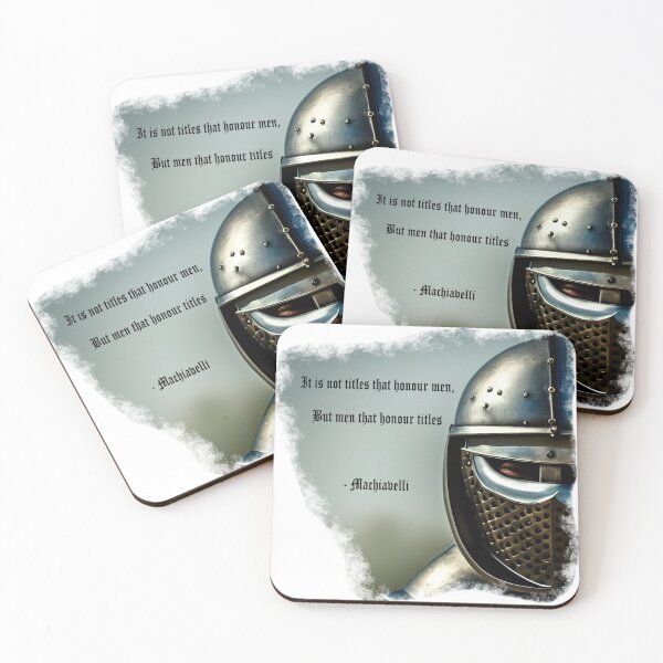 Item preview, Medieval Knight Machiavelli Quote designed and sold by Mr-Saxon.