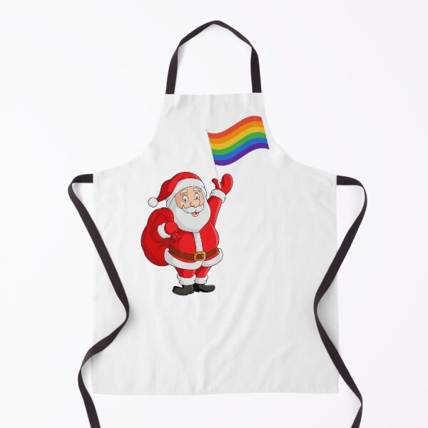 Item preview, SANTA & PRIDE FLAG designed and sold by Festive Feminist.