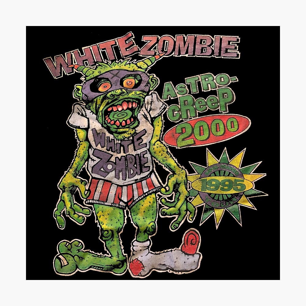 希少 ZOMBIE WHITE シルクスクリーンポスター-