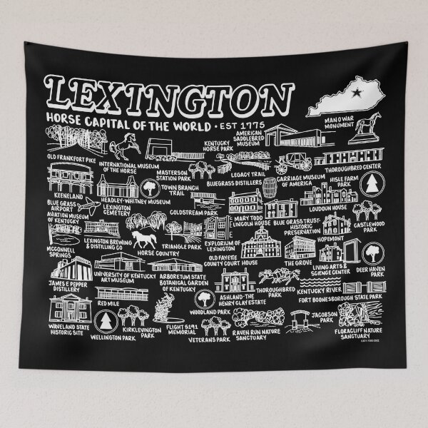 Item preview, Lexington Map Art designed and sold by fiberandgloss.