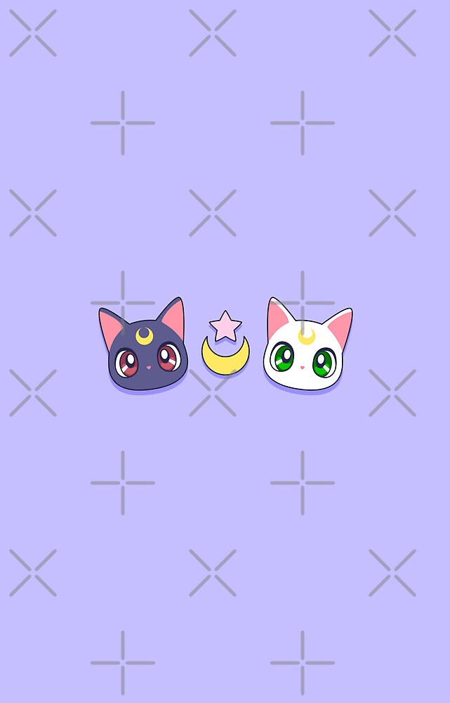 Anime Kawaii Chibi Cute Cats Luna Artemis Moon Princess