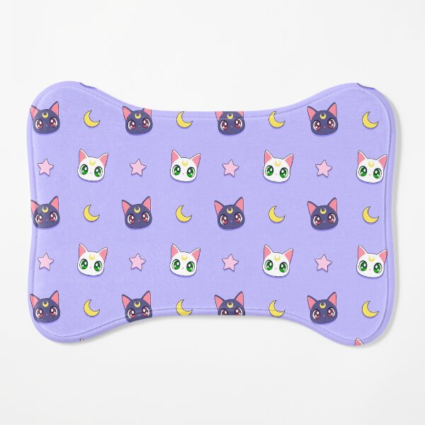 Anime Kawaii Chibi Cute Cats Luna Artemis Moon Princess Dog Mat