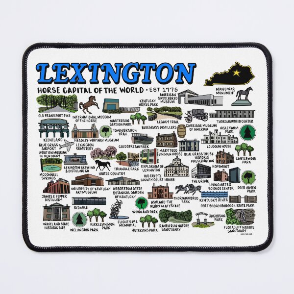 Item preview, Lexington Map Art designed and sold by fiberandgloss.