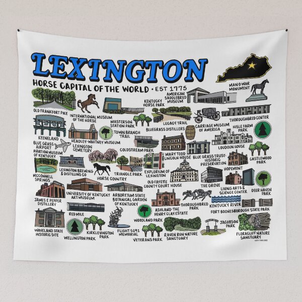 Item preview, Lexington Map Art designed and sold by fiberandgloss.