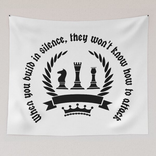 Item preview, WHEN YOU BUILD IN SILENCE, THEY WON'T KNOW HOW TO ATTACK-SAGFABULOUS designed and sold by SagFabulous.