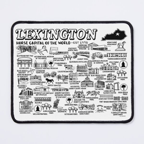 Item preview, Lexington Map Art designed and sold by fiberandgloss.