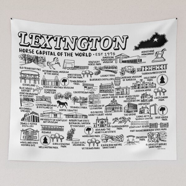 Item preview, Lexington Map Art designed and sold by fiberandgloss.