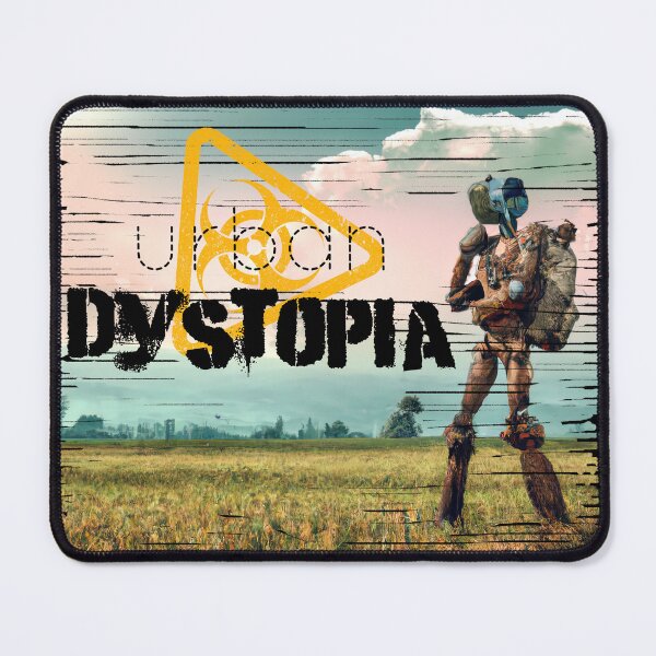 Item preview, post apocalyptical robot dystopian future dystopian fiction dystopian world urban dystopia toxic biohazard symbol designed and sold by Dreamakerstudio.