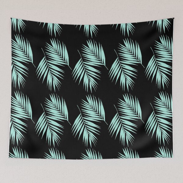 Item preview, Palm Leaves Pattern #2 #Mint #Black #decor #art designed and sold by Anita's & Bella's Art.