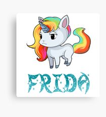 Frida Unicorn Sticker Metallbild