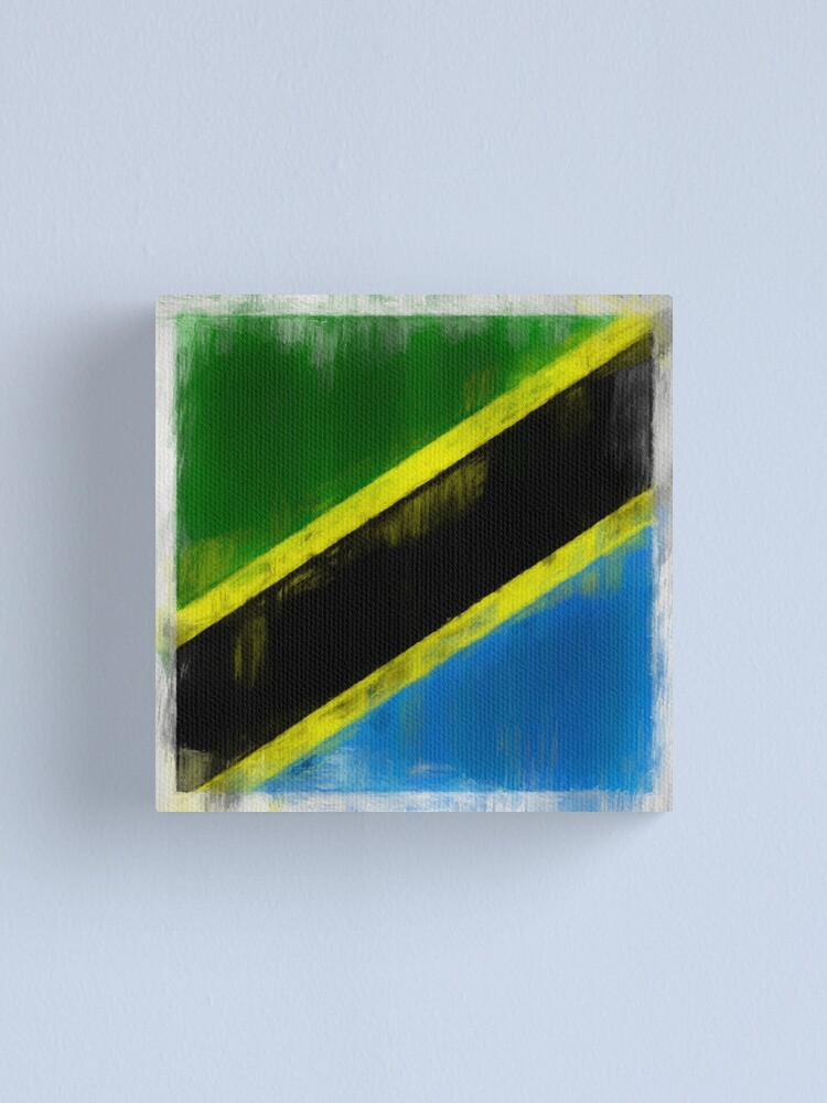 Alternate view of Tanzanian Flag No. 2, Series 2 Canvas Print