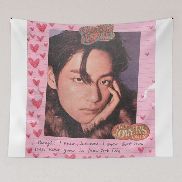 Item preview, BTS - V Taehyung Valentine’s Day Love Letter Pink Kawaii Cute Aesthetic 90s designed and sold by spectresisters.