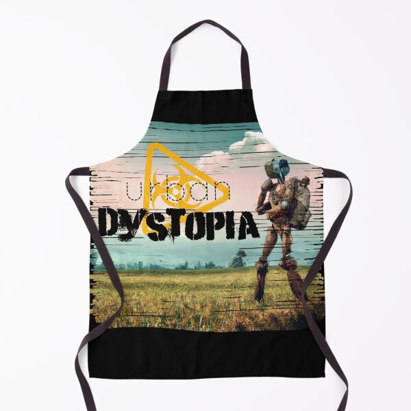 Item preview, post apocalyptical  robot dystopian future dystopian fiction dystopian world urban dystopia toxic biohazard symbol designed and sold by Dreamakerstudio.