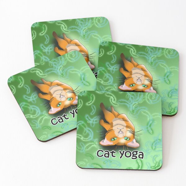 Item preview, cat yoga shavashana designed and sold by BeingNow.