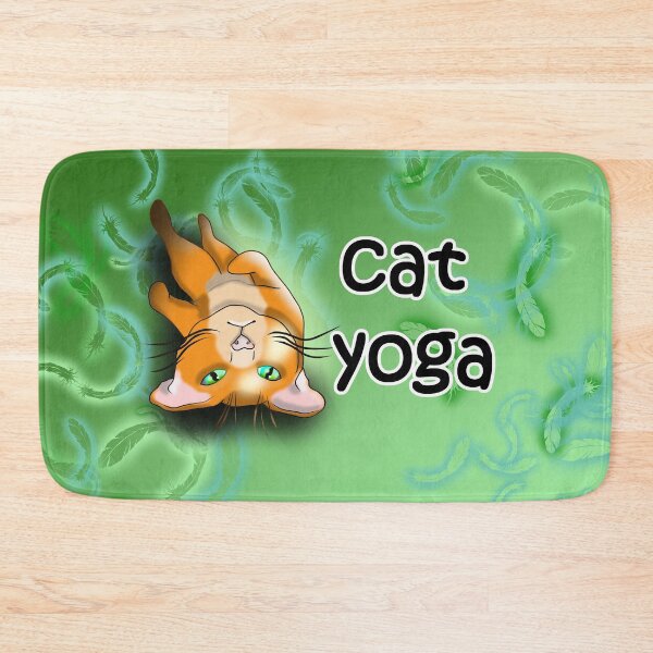 Item preview, cat yoga shavashana designed and sold by BeingNow.