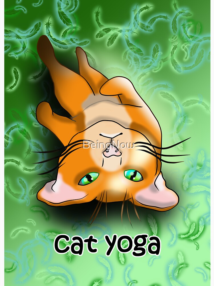 Disover cat yoga shavashana Classic T-Shirt cat lover tee