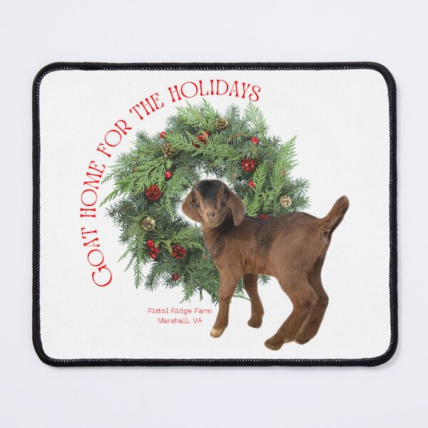 Item preview, Goat Home For The Holidays | Holiday Goats | Christmas Goats | Cute Goats designed and sold by PistolRidgeFarm.