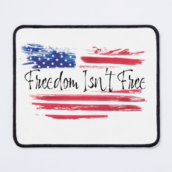 Item preview, Freedom Isn't Free American Flag designed and sold by burlybot.