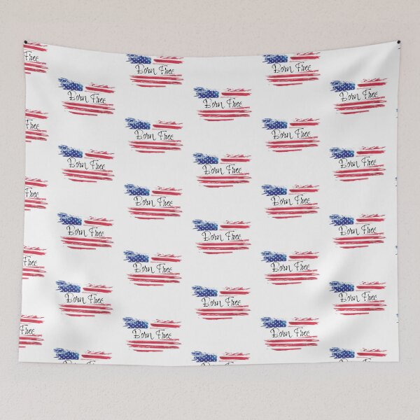 Item preview, Born Free American Flag designed and sold by burlybot.