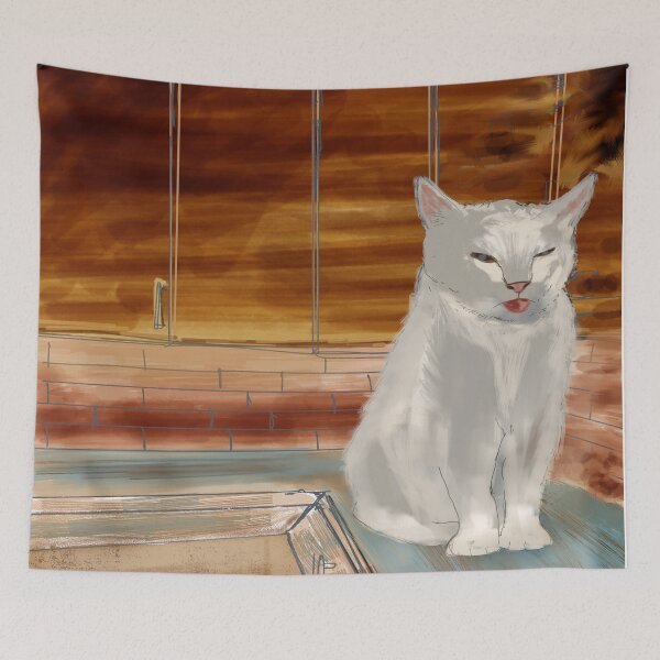 Aperçu de l'œuvre Concentration de chat créée et vendue par LisWilliams.