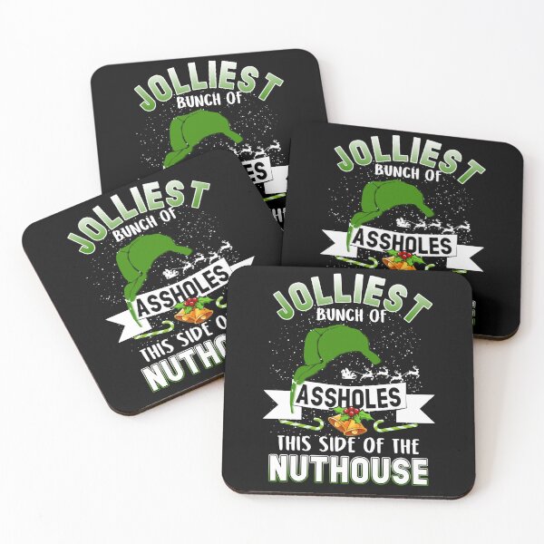 Item preview, Jolliest Bunch of Assholes Nuthouse Ugly Christmas designed and sold by Simeon	 Dorelus.
