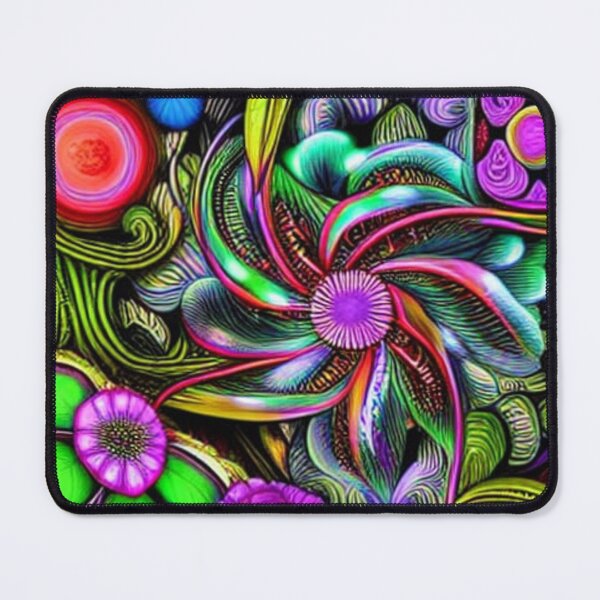 Item preview, Psychedelic abstract floral designed and sold by dwhowe.
