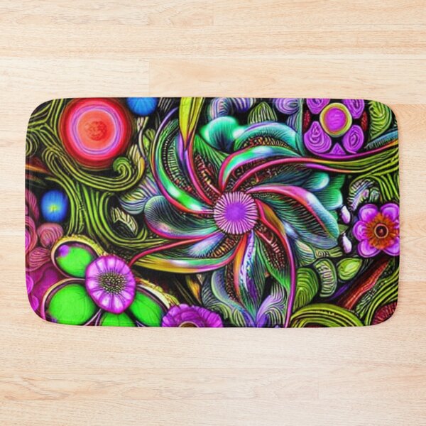 Item preview, Psychedelic abstract floral  designed and sold by dwhowe.
