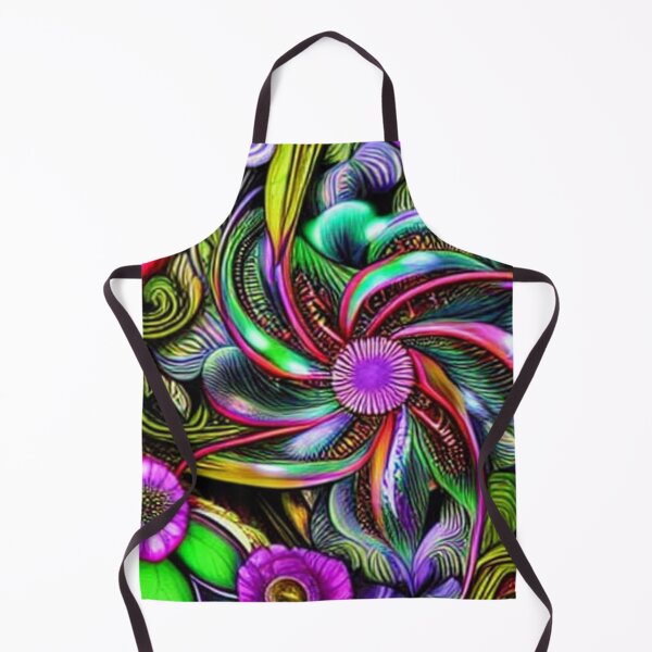 Item preview, Psychedelic abstract floral designed and sold by dwhowe.