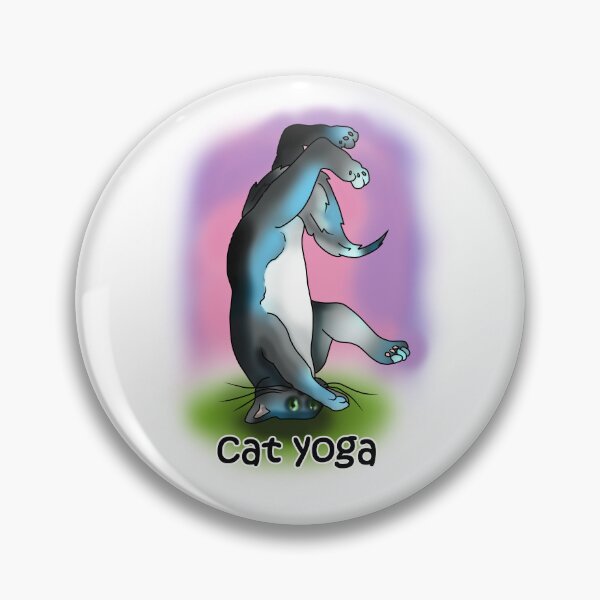 Item preview, cat yoga headstand designed and sold by BeingNow.