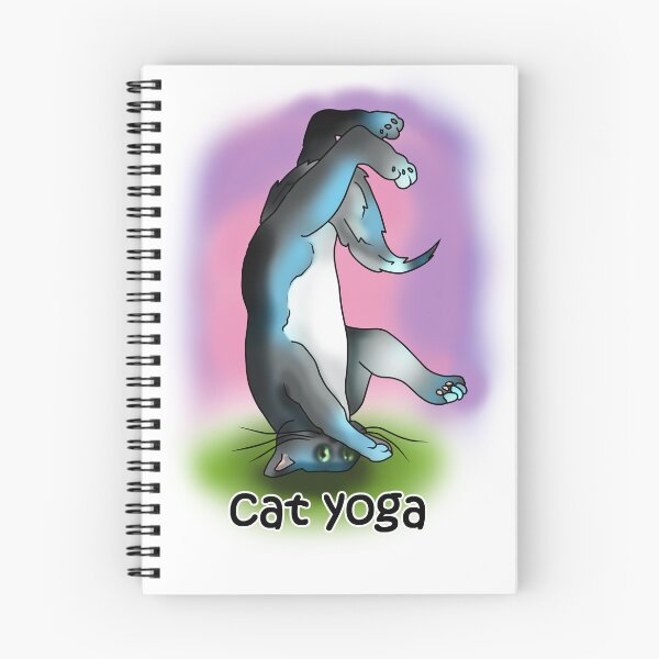 Item preview, cat yoga headstand designed and sold by BeingNow.