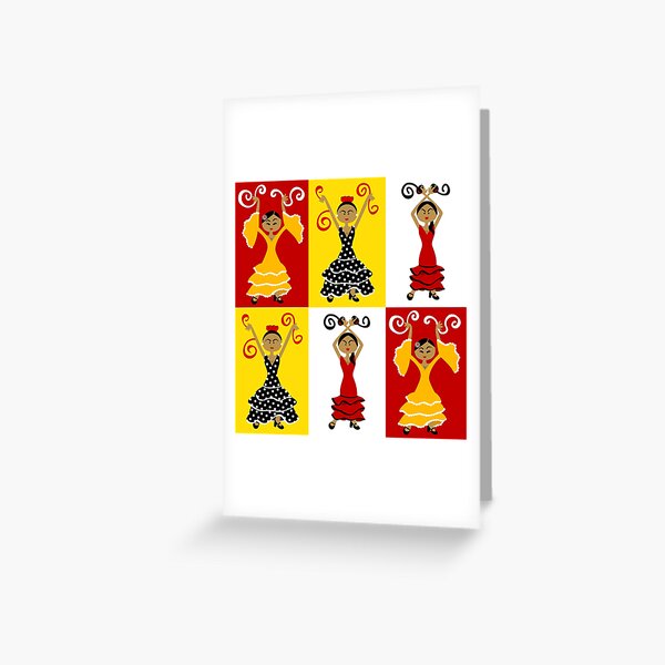 Bailarinas De Flamenco Tarjetas de felicitación