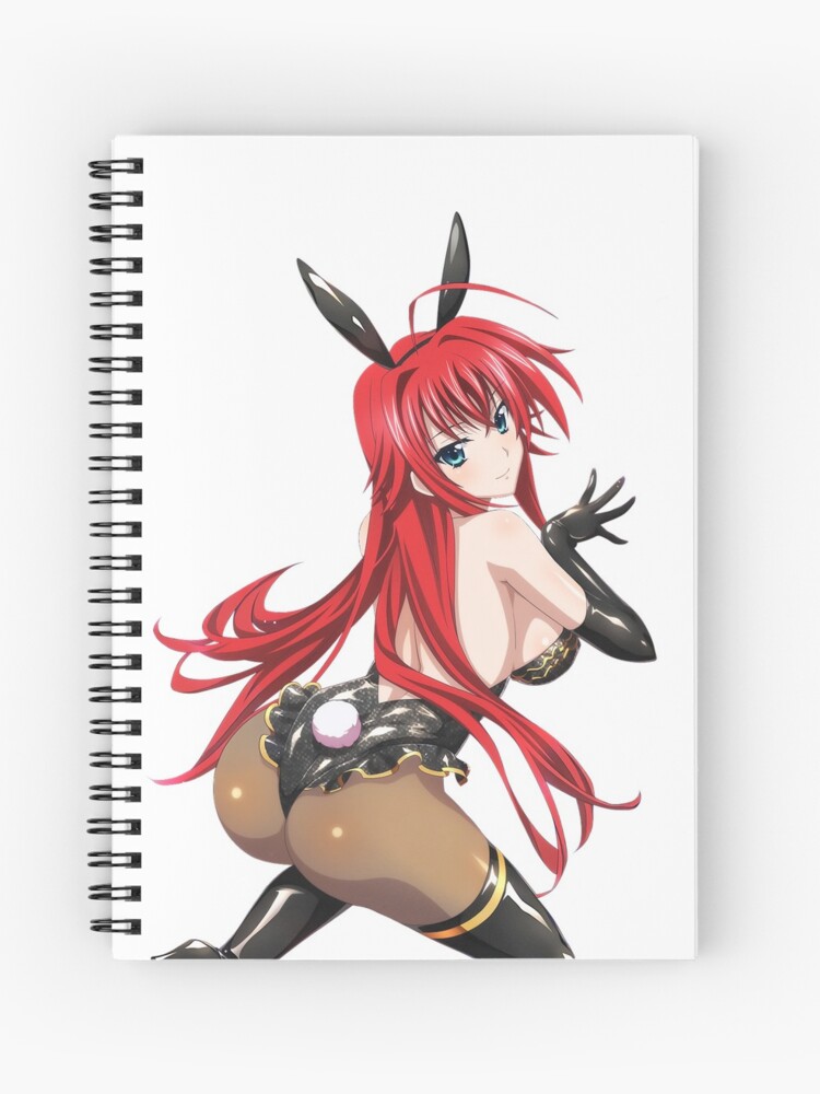 High School Dxd Rias Gremory Bunny Girl Spiral Notebook By Capuvan Redbubble