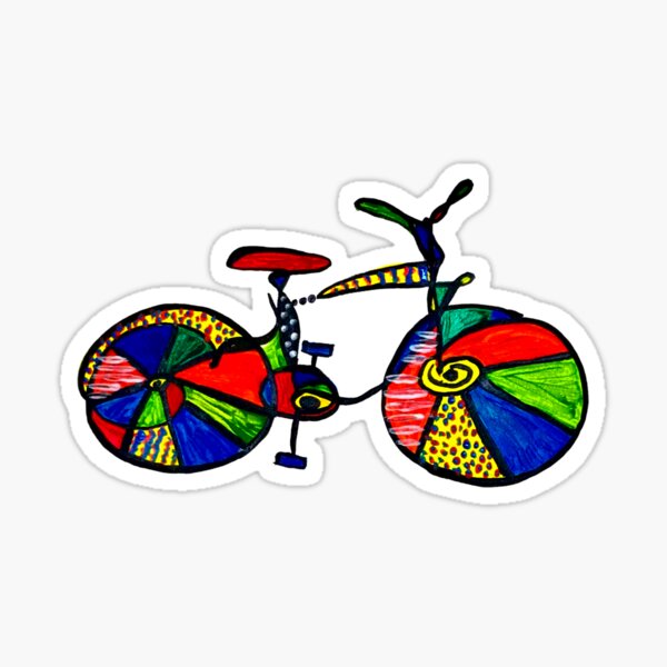 Artsy Bike  Sticker