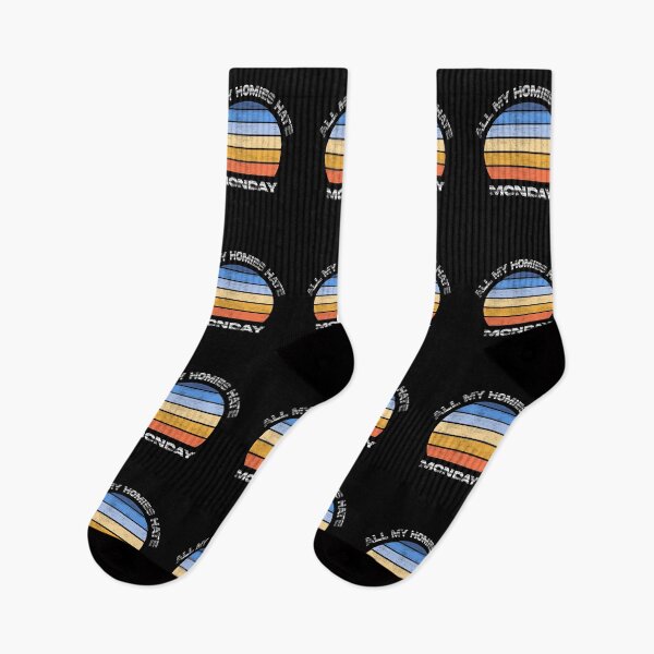 Item preview, All my homies hate monday cool retro sunset designed and sold by Ach B.