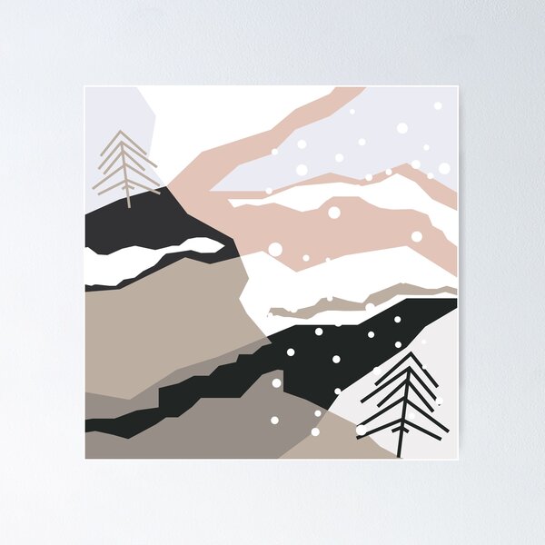 Item preview, Abstract winter mood design designed and sold by stylebytara.