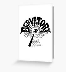 13th Floor Elevators (black) Greeting Card