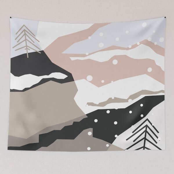 Item preview, Abstract winter mood design designed and sold by stylebytara.
