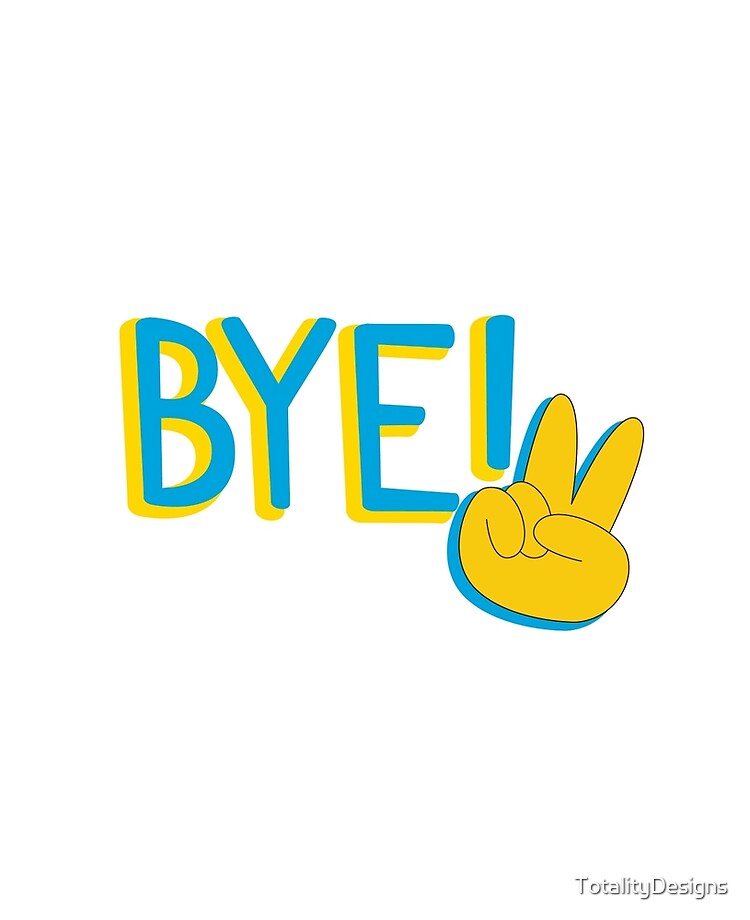 Bye Yellow Emoji Hand Peace Sign iPad Case & Skin for Sale by