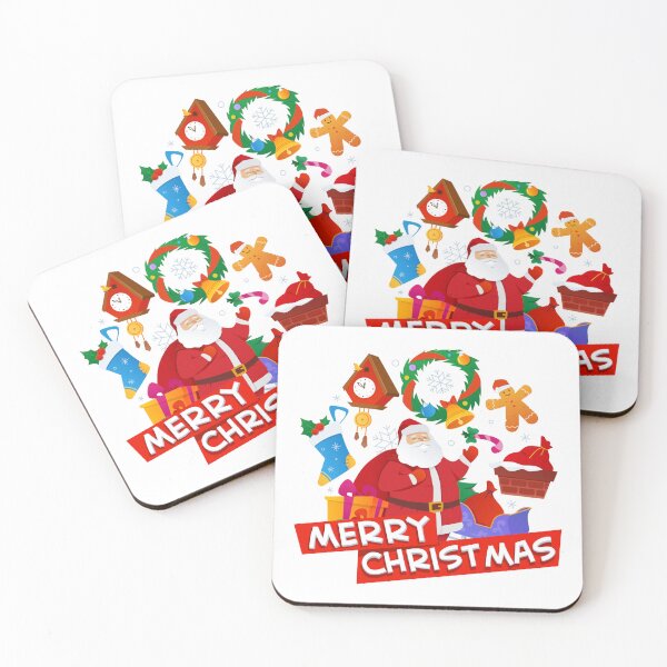 Item preview, White Red Modern Merry Christmas designed and sold by ZoeKimberley.