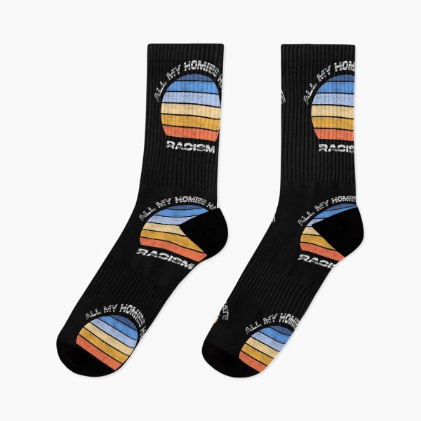 Item preview, All my homies hate racism cool retro sunset designed and sold by Ach B.