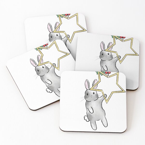 Item preview, Christmas star bunny rabbit  designed and sold by Willow Grove Designs.