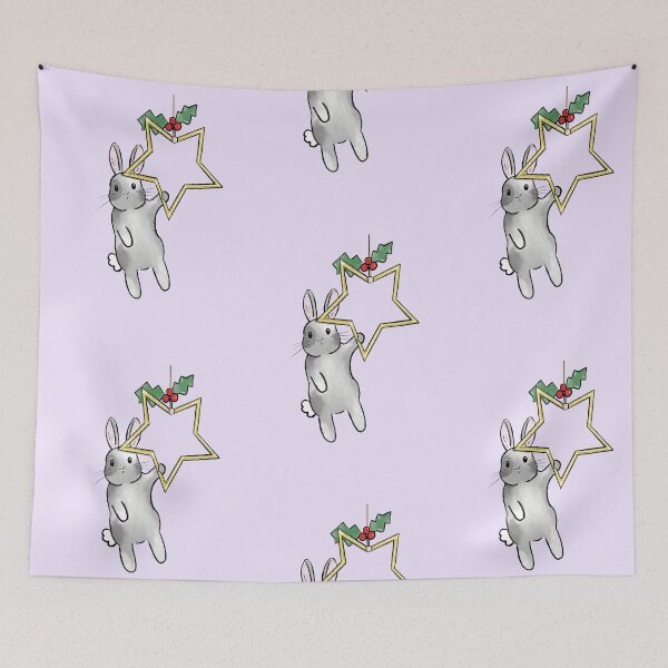 Item preview, Christmas star bunny rabbit  designed and sold by Willow Grove Designs.
